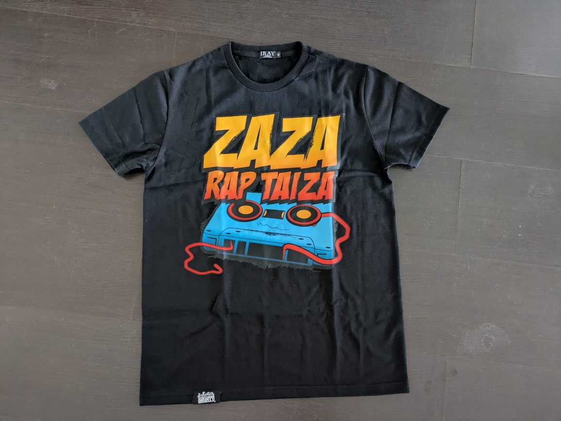 T Shirt Noir Zaza rap taiza